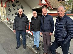 Die neuen Bahnlimanne: Robert Studer, Reto Fontana, Frank Müller und Urs Meister.